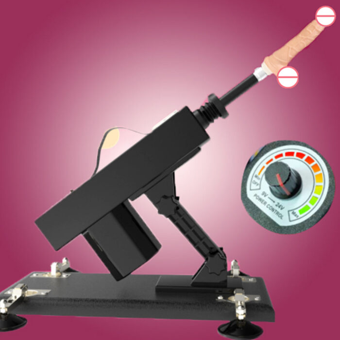 Pumping Gun - Full-automatic Simulated Penis Masturbation Telescopic Dildos Machine