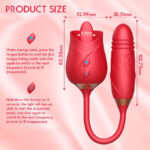 2 in 1 Rose Tongue Vibrator
