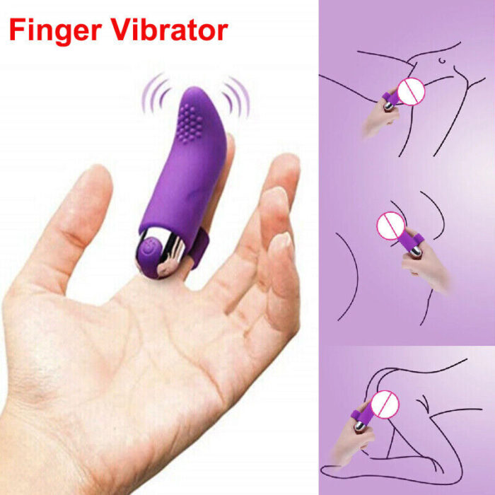 Finger Vibrator G-spot Clit Massager Stimulator Sex Toys