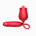 2 in 1 Rose Tongue Vibrator