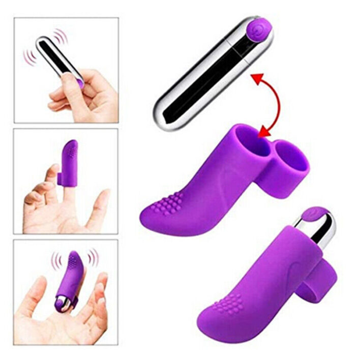 Finger Vibrator G-spot Clit Massager Stimulator Sex Toys