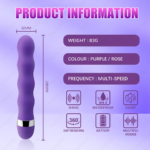 Multi-speed G Spot Vagina Clitoris Anal Plug Dildo Vibrator